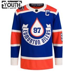Børn NHL Edmonton Oilers Trøje Connor McDavid Heritage Classic Adidas 2023-24 Blå Authentic